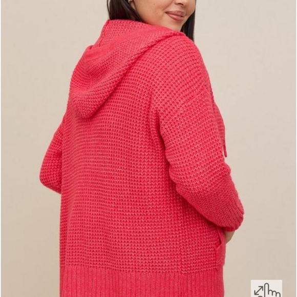 Torrid Waffle Cardidan Hooded sweater size large - Picture 3 of 9